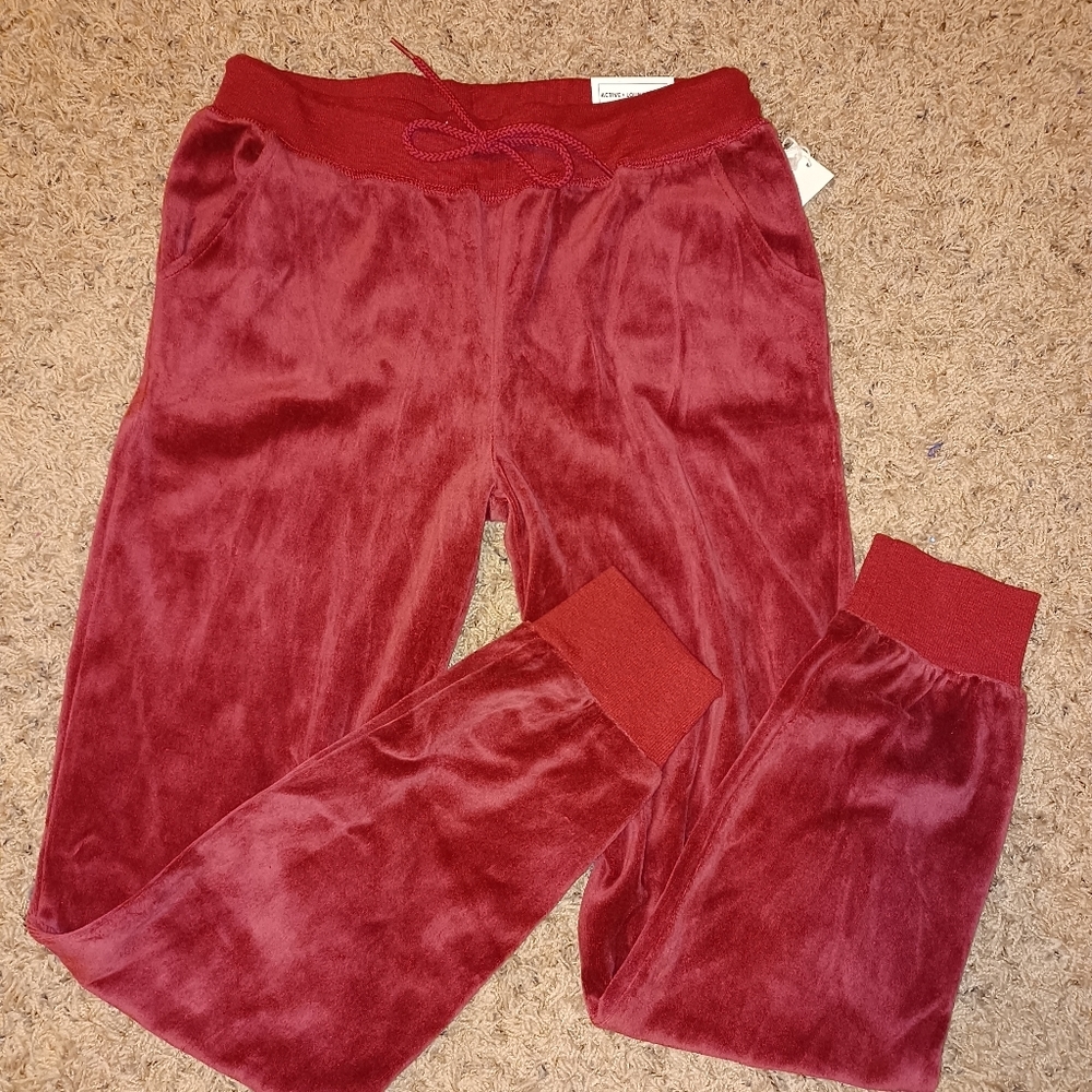 Active + Lounge Wear Women's Maroon  Blessed Jogger Pants